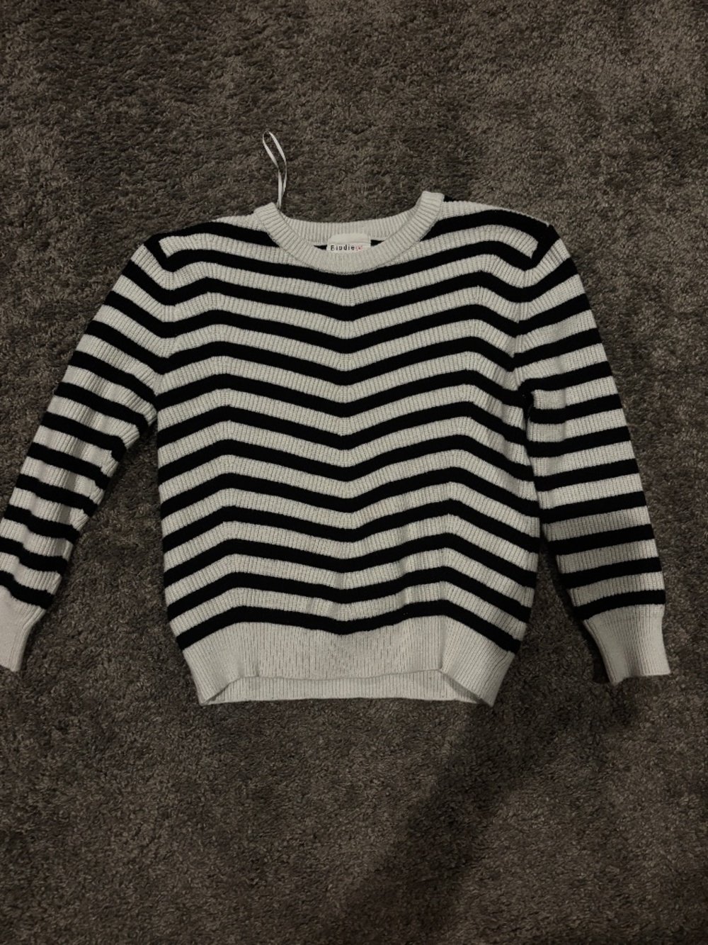 Elodie Girls Striped Knit Pullover Sweater — Size Girls Small